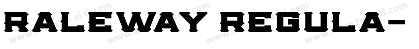 raleway regula字体转换